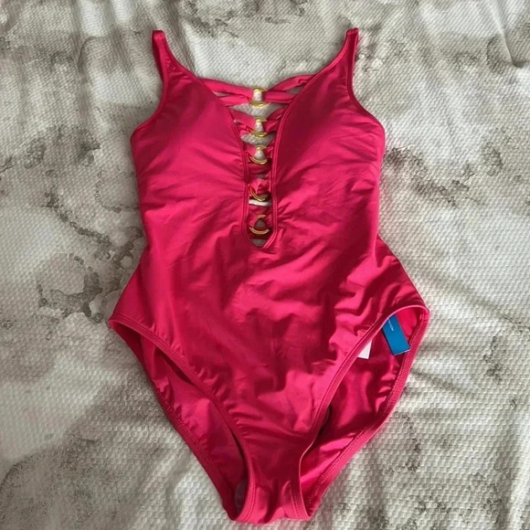 BLEU BY ROD BEATTIE RING ME UP LACE DOWN ONE SIZE 8 - Picture 6 of 11